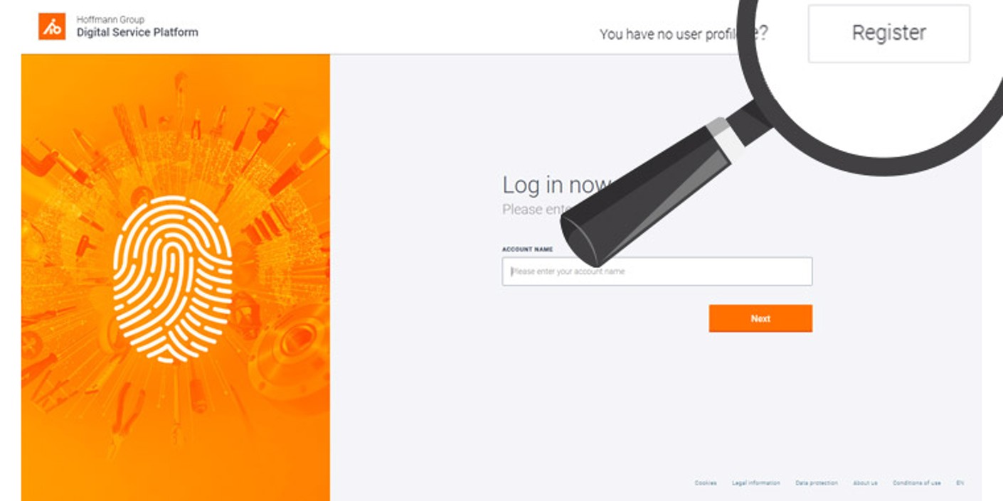 Digital service platform login