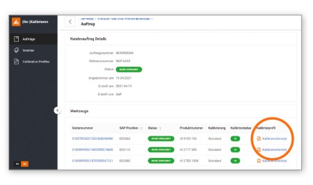 certificato di taratura