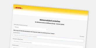 Calibration service DHL shipping label