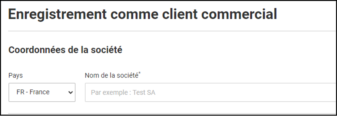 Nouveau client commercial eShop